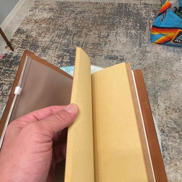 Brown Leather Journal with Festive Embellishments - Picture 5 of 7